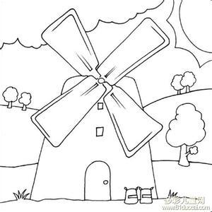 风车的简笔画 风车的简笔画怎么画