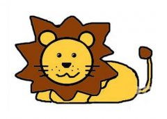 狮子图片儿童画 狮子图片儿童画画