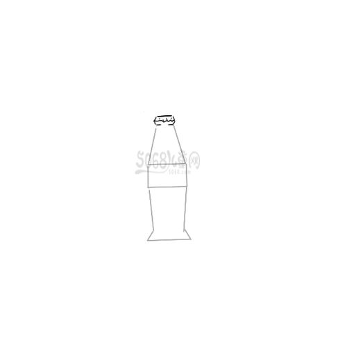 可口可乐玻璃瓶简笔画图片