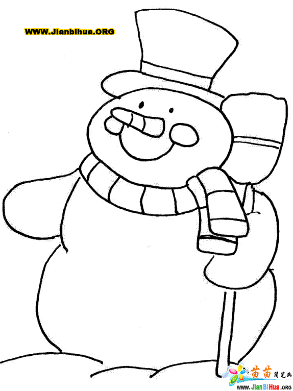 雪人的简笔画怎么画 雪人的简笔画怎么画图片