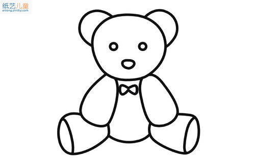 熊玩偶简笔画图片