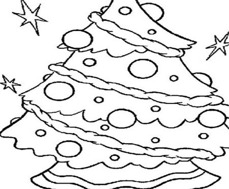 圣诞树简笔画涂色 圣诞树简笔画颜色