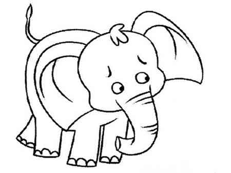 大象简笔画可爱 大象简笔画可爱呆萌
