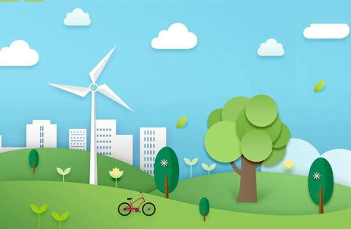 低碳生活简笔画 绿色环保低碳生活简笔画