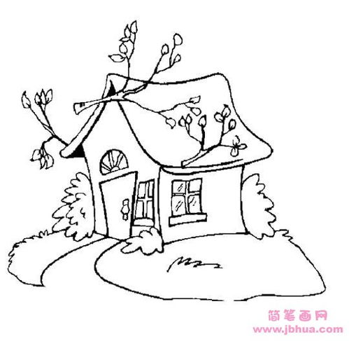 房子简笔画图片 房子简笔画图片带颜色卡通