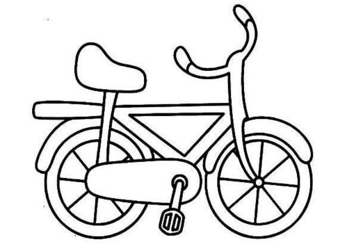 自行车画法简笔画 自行车画法简笔画彩色