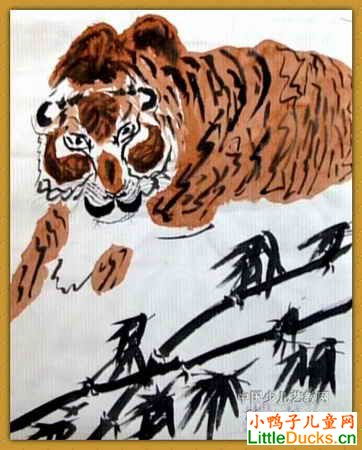 儿童绘画老虎 儿童学画老虎