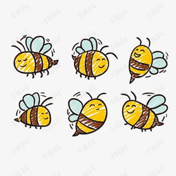 小蜜蜂简笔画图片大全 小蜜蜂简笔画图片大全可爱彩色