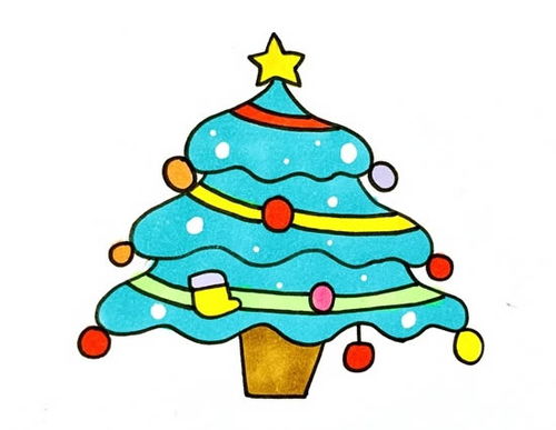 最漂亮的圣诞树怎么画 非常好看的圣诞树怎么画
