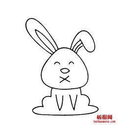 小白兔怎么画简单 小白兔怎么画简单又可爱