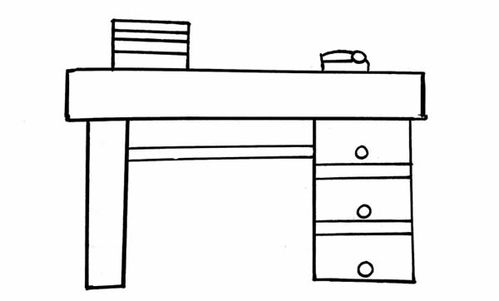 书桌的简笔画 整理书桌的简笔画