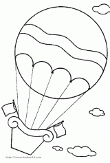简笔画热气球 热气球的简笔画简单又漂亮