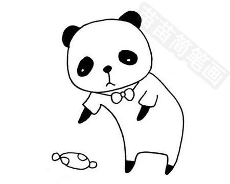可爱熊猫简笔画 可爱熊猫简笔画萌萌哒