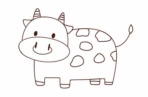 奶牛怎么画 奶牛怎么画简笔画