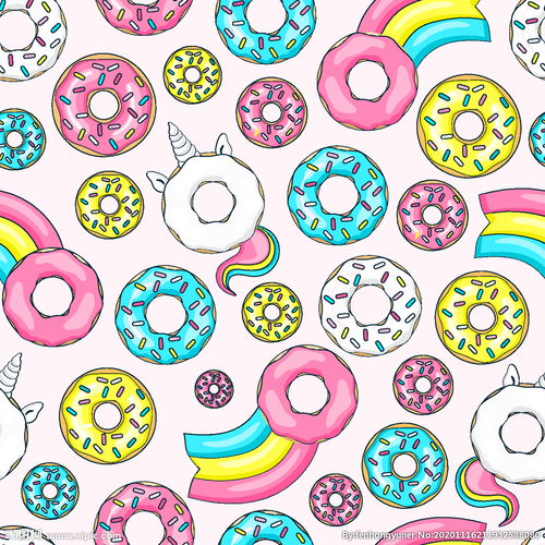 甜甜圈简笔画 甜甜圈简笔画彩色