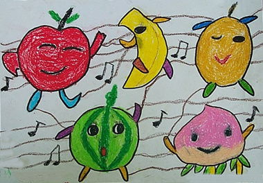 水果篮子简笔画 水果篮子简笔画彩色
