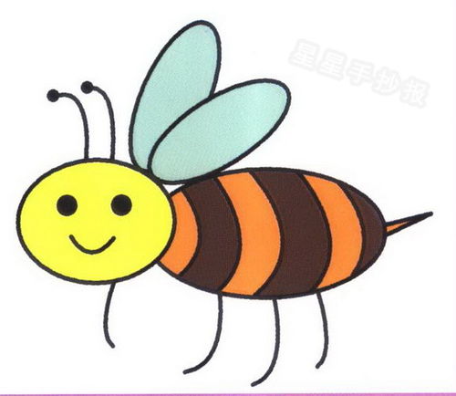 简笔画小蜜蜂 简笔画小蜜蜂的画法