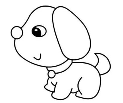 简笔画小狗最简单画法 小狗怎么画简笔画