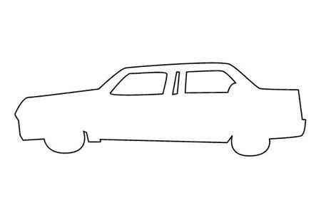 汽车的简笔画简单漂亮 汽车简笔画简单