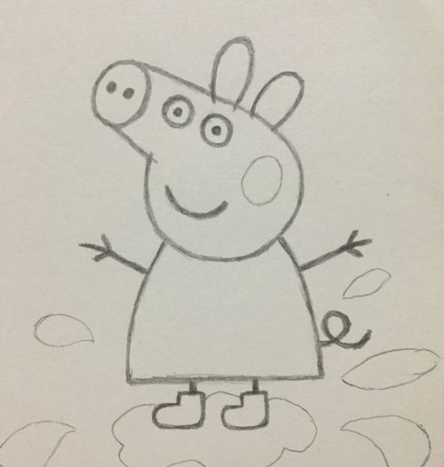 小猪佩奇画法简笔画 怎么画小猪佩奇简单画法