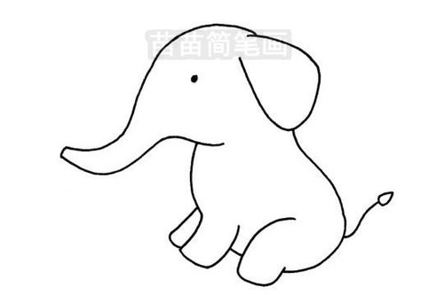 简笔画大象简单可爱 简笔画大象简单可爱视频