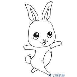 简笔画小白兔的画法最简单 画个小白兔