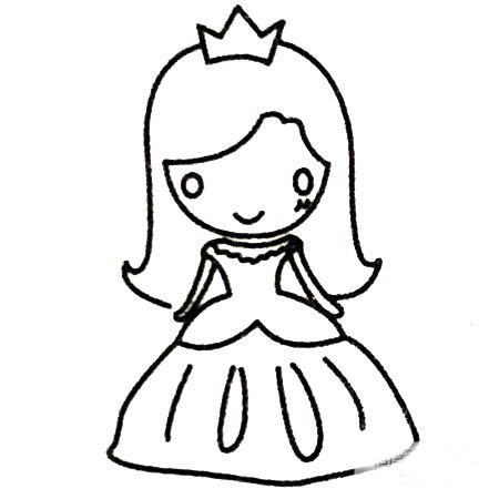 美丽公主简笔画 美丽公主简笔画叶罗丽