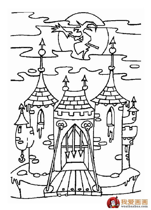 儿童城堡图片简笔画大全 儿童城堡简笔画
