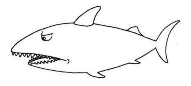 怎么画鲨鱼 画个鲨鱼怎么画