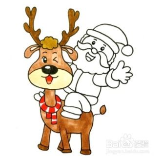 圣诞老人的鹿怎么画 圣诞老人的鹿怎么画可爱的