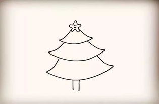 圣诞树简笔画图片 圣诞树简笔画图片大全可爱