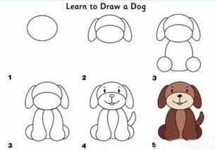 小狗简笔画怎么画 如何画小狗简笔画步骤