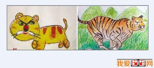 儿童画老虎图片大全图片 儿童学画老虎