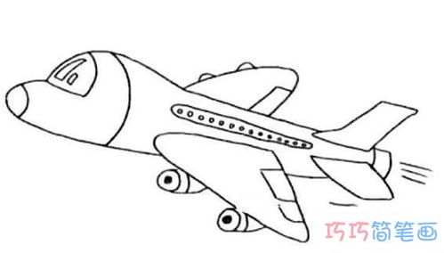 飞机模型简笔画 画飞机简笔画