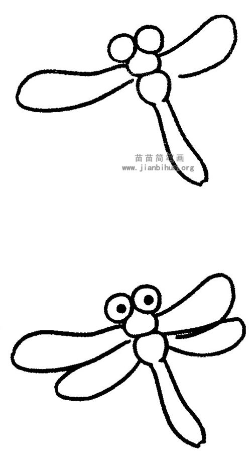 简笔画蜻蜓 简笔画蜻蜓的画法