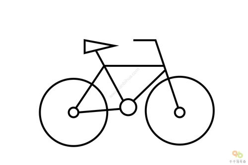 简笔画自行车 简笔画自行车的画法
