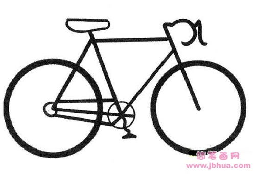 自行车简笔画 儿童简笔画 儿童自行车简笔画儿童简笔画