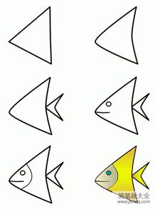 鱼怎么画 鱼怎么画简笔画图片
