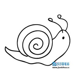 蜗牛的画法儿童简笔画 蜗牛的画法儿童简笔画图片