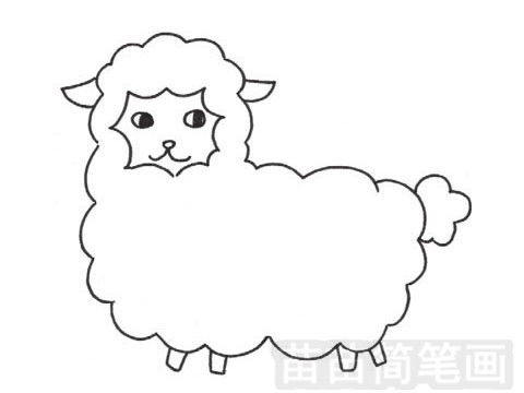 绵羊的简笔画 绵羊的简笔画简单又可爱
