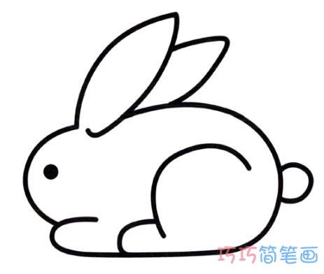 简笔画小兔子的画法 简笔画小兔子的画法最萌
