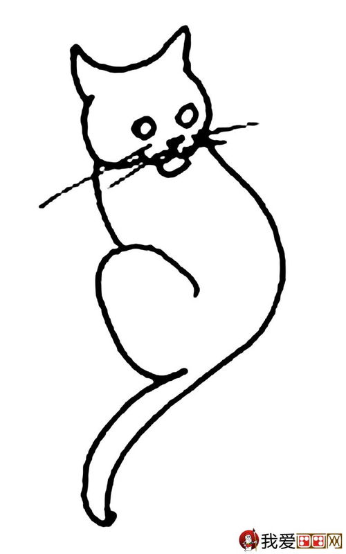 猫简笔画图片大全可爱 动物的简笔画图片大全可爱简单