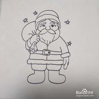 圣诞老公公简笔画 圣诞老公公简笔画怎么画