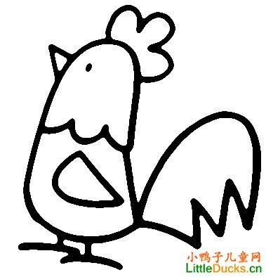 鸡的简笔画简单 鸡的简笔画简单画法