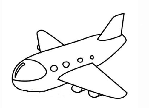 儿童简单画飞机 儿童简单画飞机图片简笔画