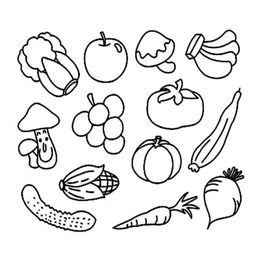 100种蔬菜水果简笔画 100种蔬菜水果简笔画图片