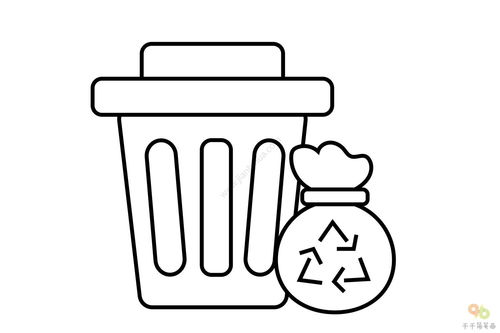 垃圾桶的简笔画 垃圾桶的简笔画图片