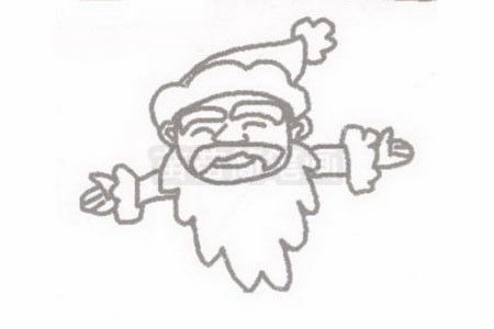 圣诞老人的画法简笔画 简笔画圣诞老人画法