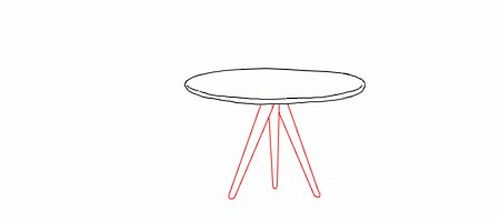餐桌怎么画 餐桌怎么画简笔画