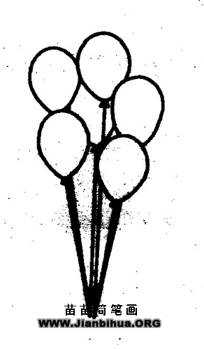 画气球简笔画 画气球简笔画步骤图